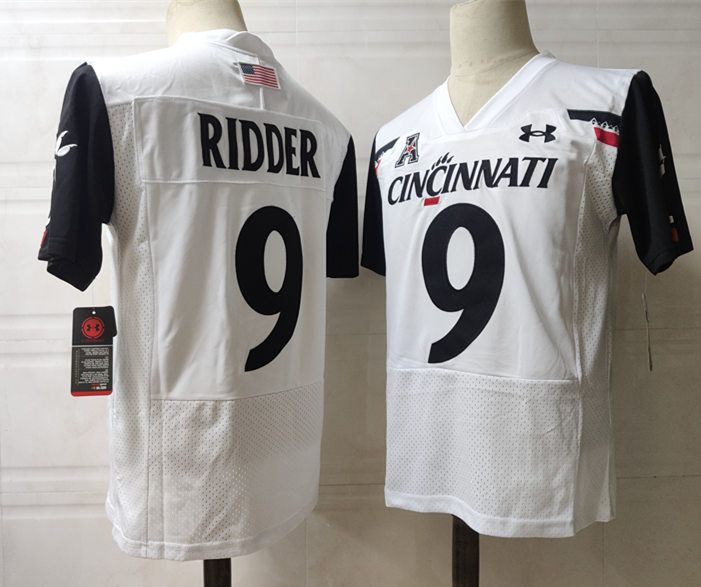 Men Biturong #9 Ridder White 2025 NCAA Jersey->ncaa teams->NCAA Jersey